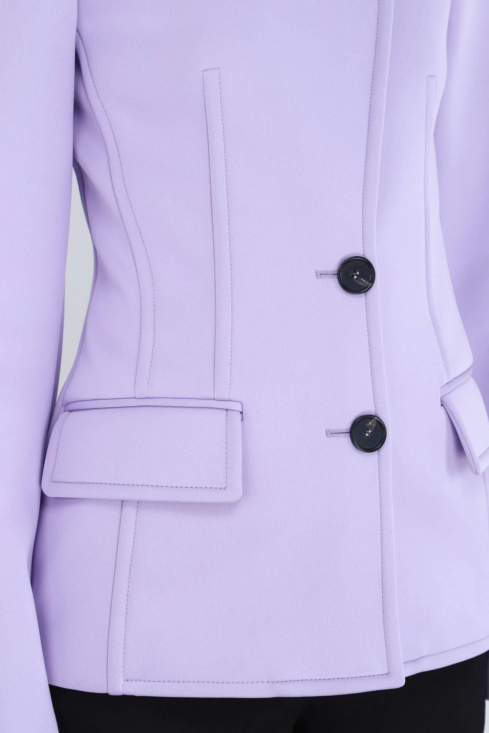 Lilac Double-breasted Jacket