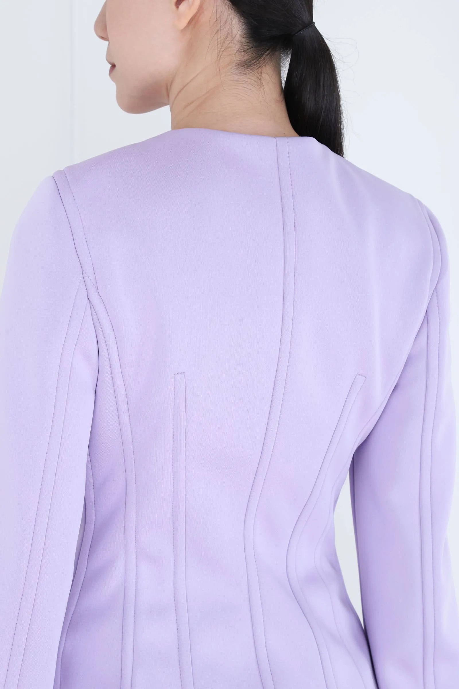 Lilac Double-breasted Jacket