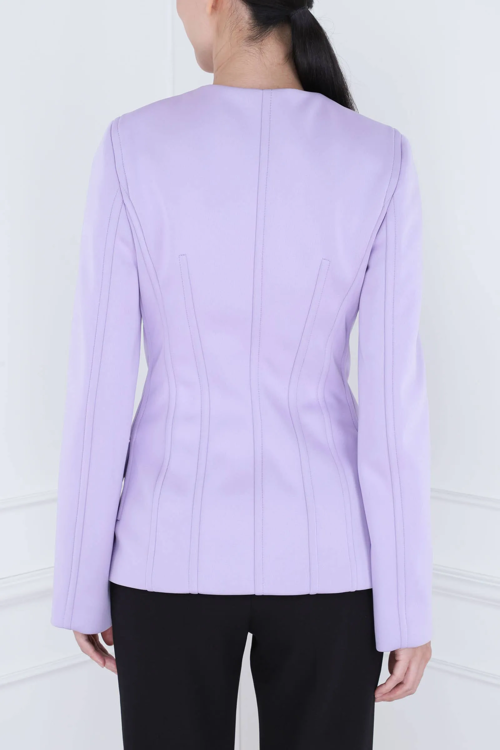 Lilac Double-breasted Jacket