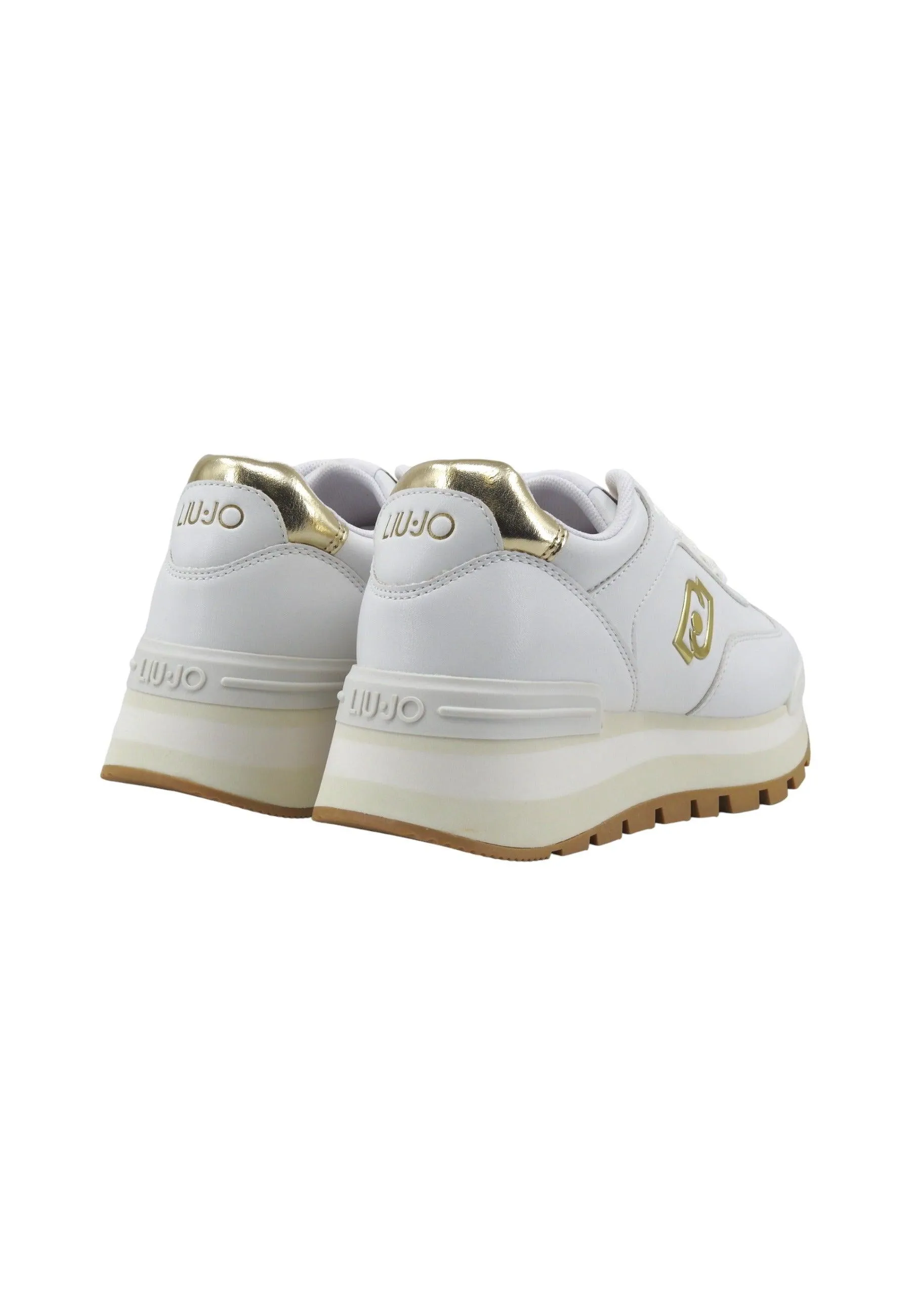 LIU JO Amazing 28 Sneaker Donna White Gold BA4011EX014