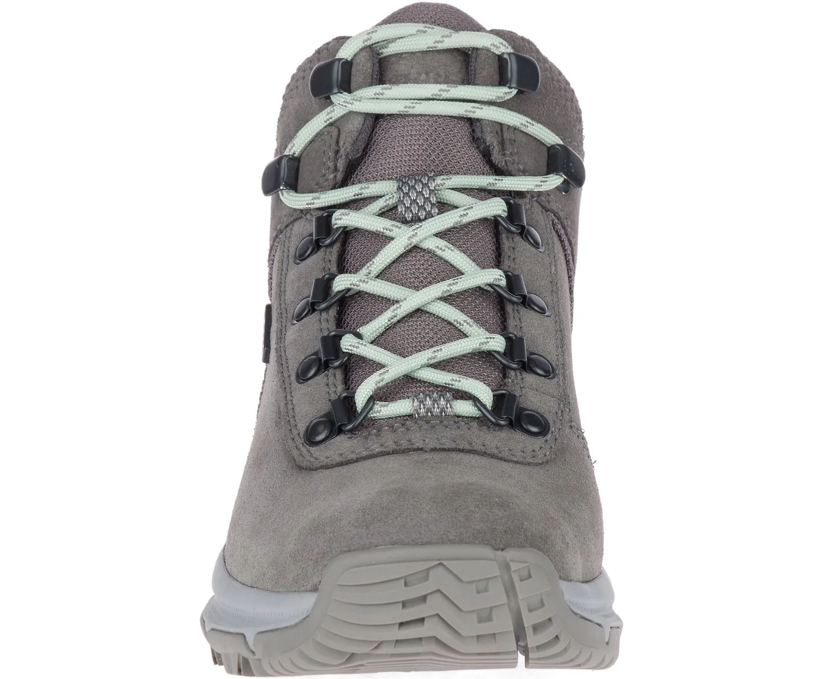 Merrell Womens Erie Mid Waterproof Hiker Boot- Charcoal Suede Leather