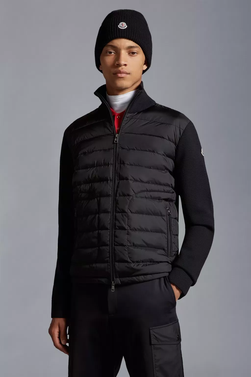 MONCLER  |Padded Wool Cardigan I20919B50700A9341999