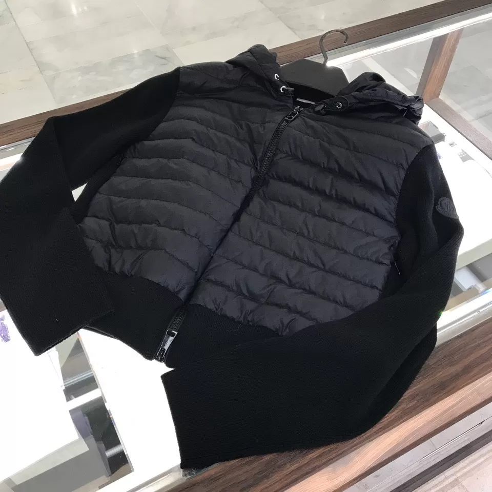 MONCLER  |Wool Long Sleeves Logo Cardigans