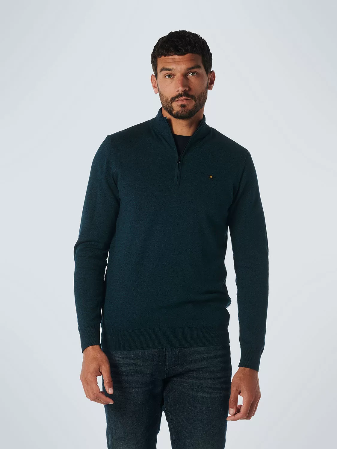 No Excess - Half Zip Pullover - Ocean or Dark Green