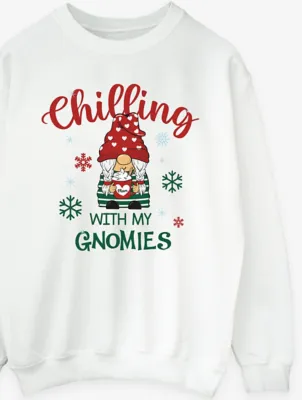 NW2 Christmas Gnomies Mum Womens White Sweatshirt | Sweatshirts & Hoodies | George at ASDA