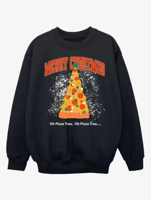 NW2 Christmas Merry Crustmas Kids Black Sweatshirt | Sweatshirts & Hoodies | George at ASDA