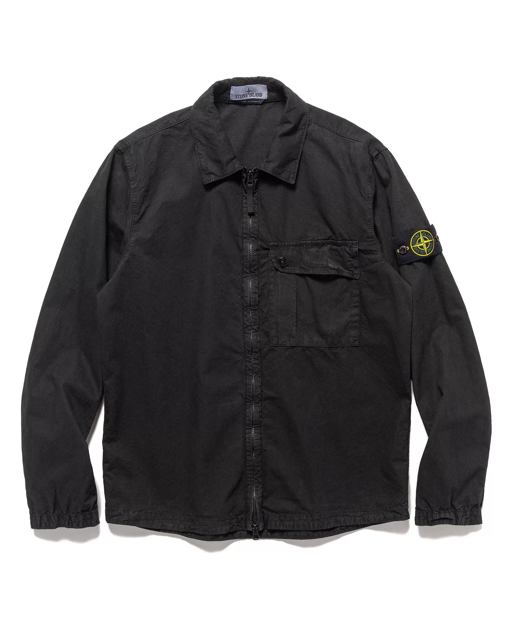 Old' Treatment Regular Fit Overshirt Black