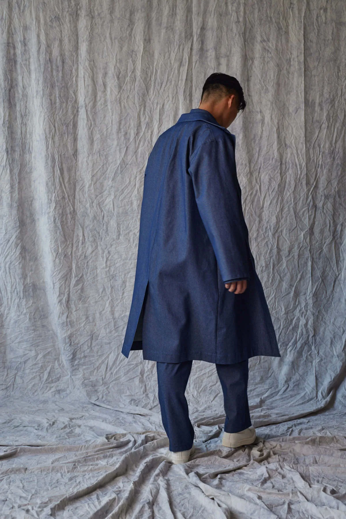 Organic Denim Overcoat