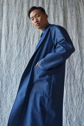 Organic Denim Overcoat