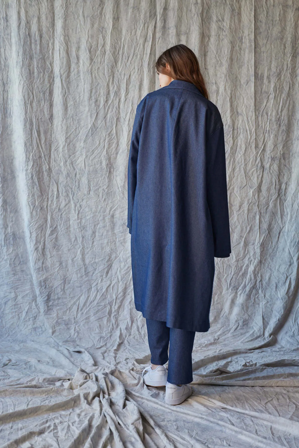 Organic Denim Overcoat