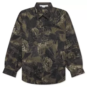 Osetar Boot Print Overshirt - Washed Black