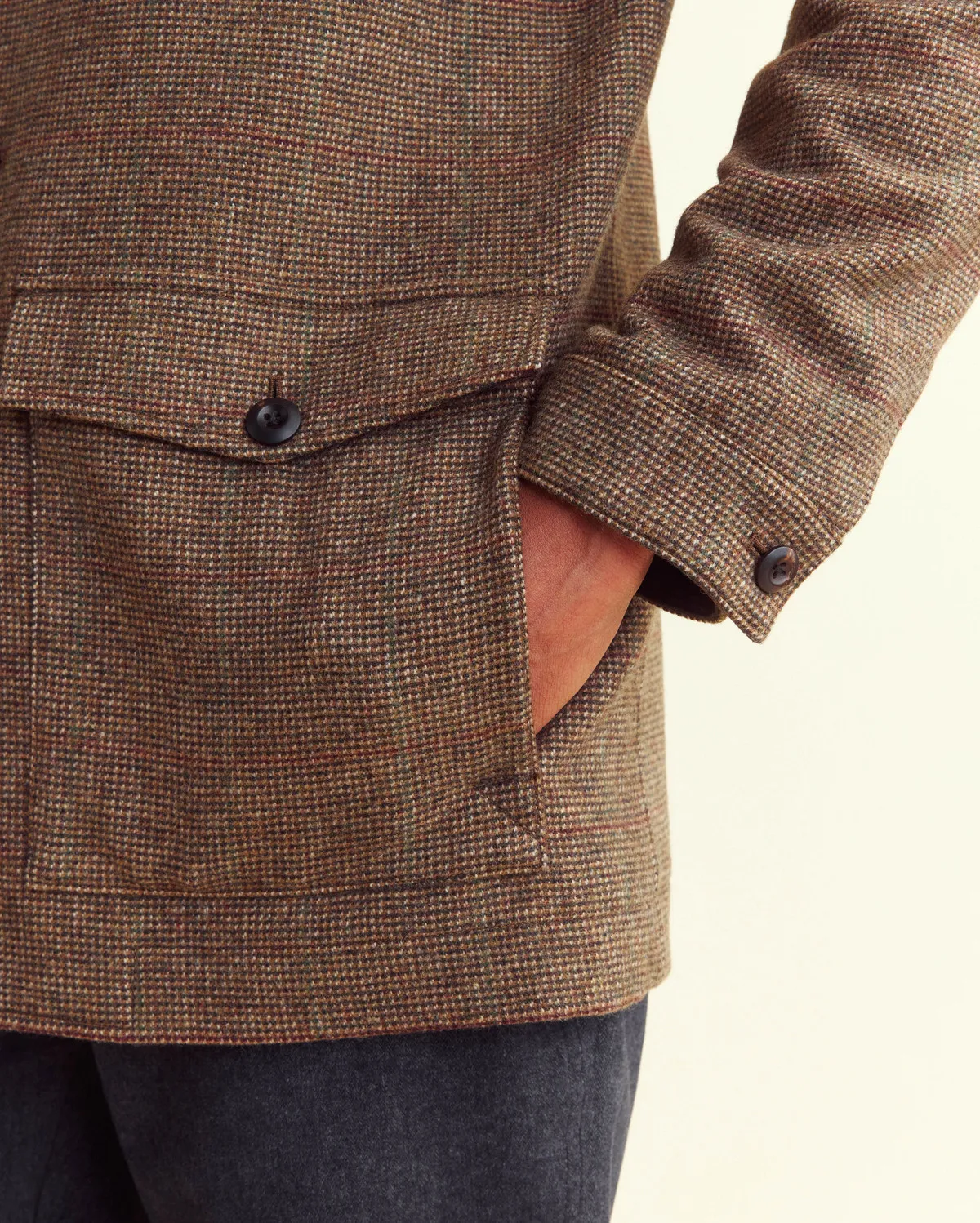 Overcoat - Brown Multi