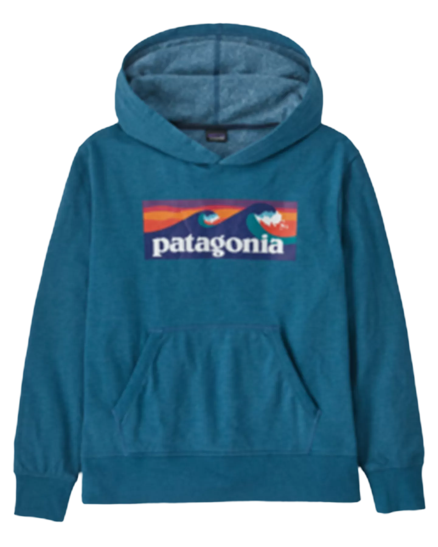 Patagonia Kids' Light Weight Graphic Hoody Sweatshirt - Wavy Blue