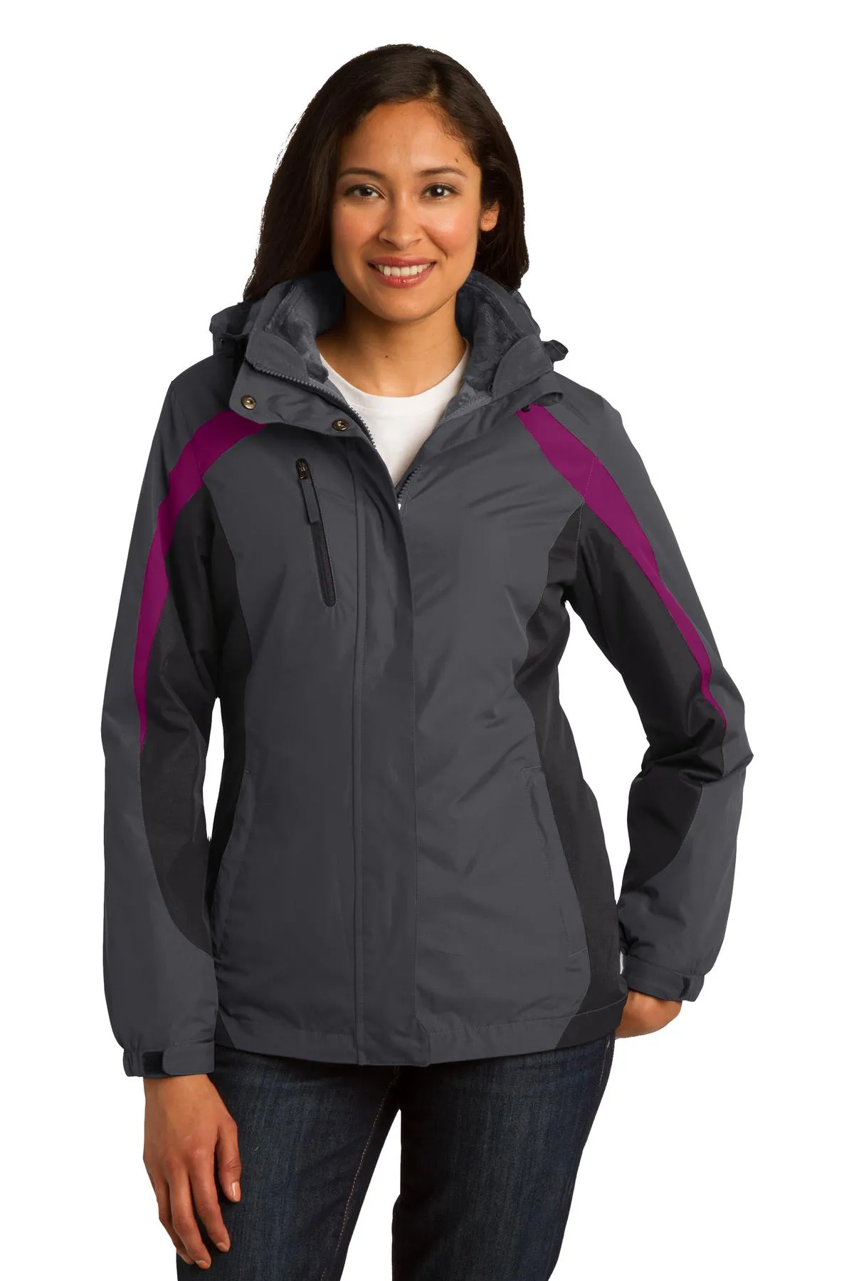 Port Authority L321    Ladies Colorblock 3-in-1 Jacket SKU: L321