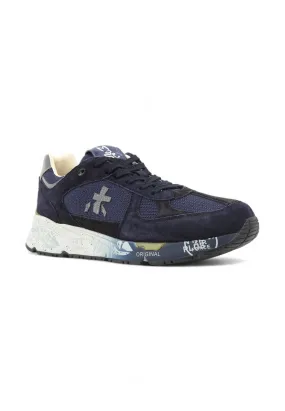 PREMIATA Running Suede Sneaker Uomo Blue MASE-6887