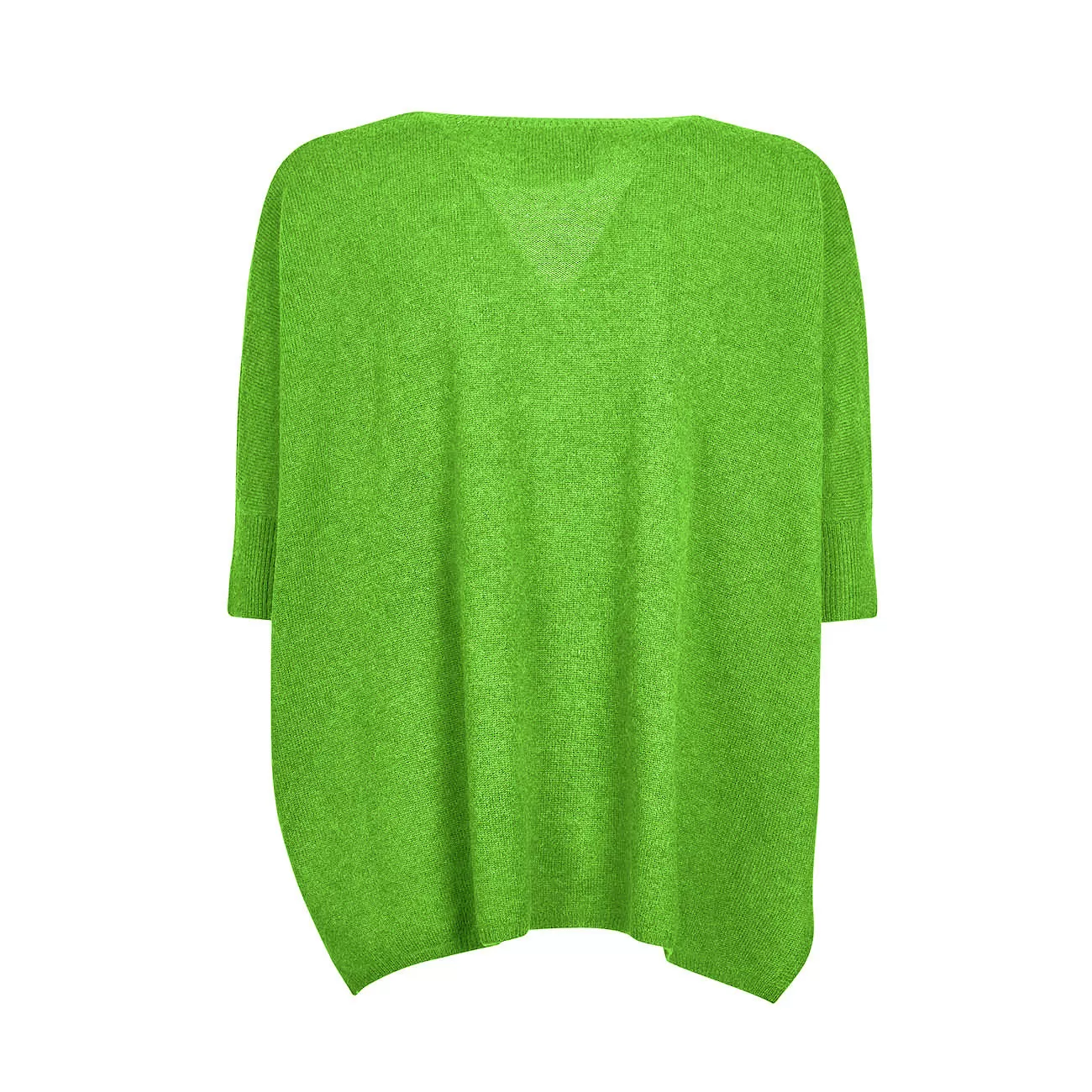 PULL KATE CON SCOLLO A V Donna Vert Fluo