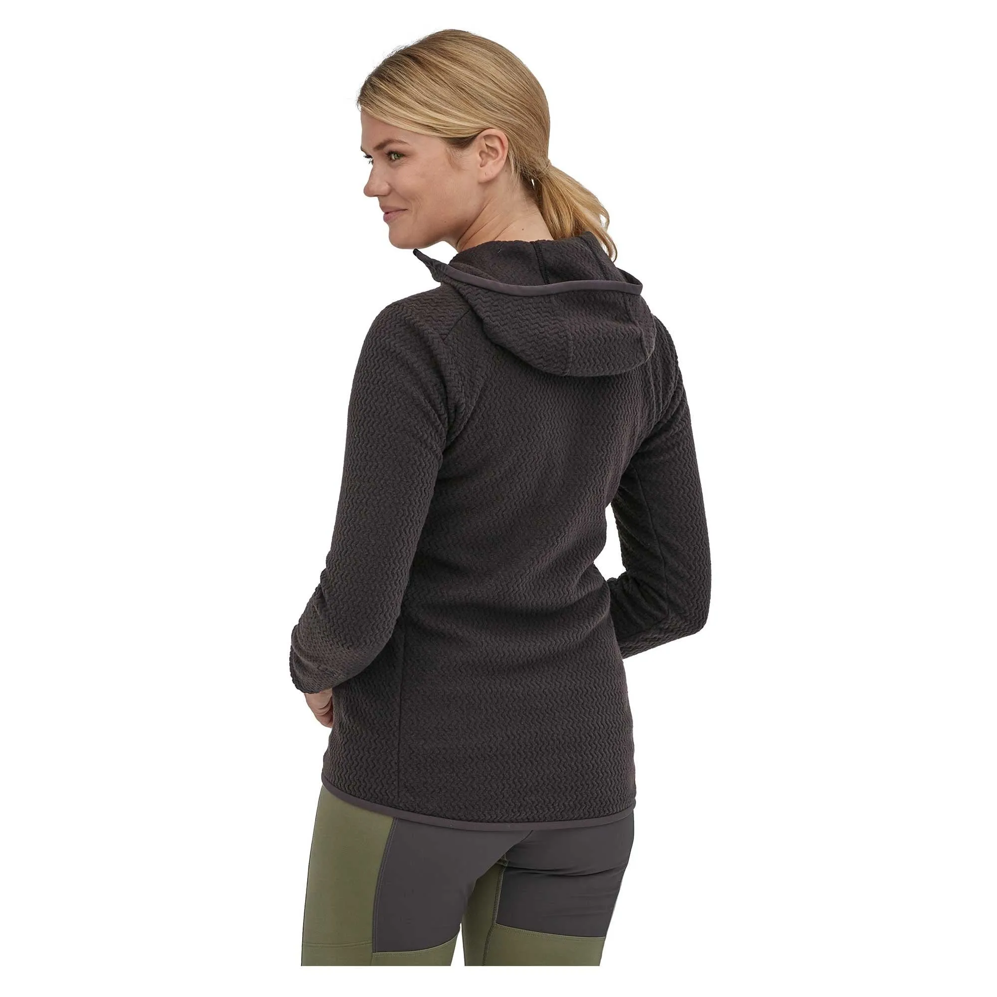 R1 Air Womens Full-Zip Hoody - Black