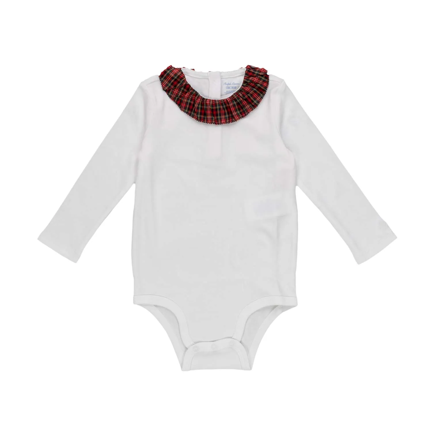 Ralph Lauren Baby Girl Tartan Bodysuit