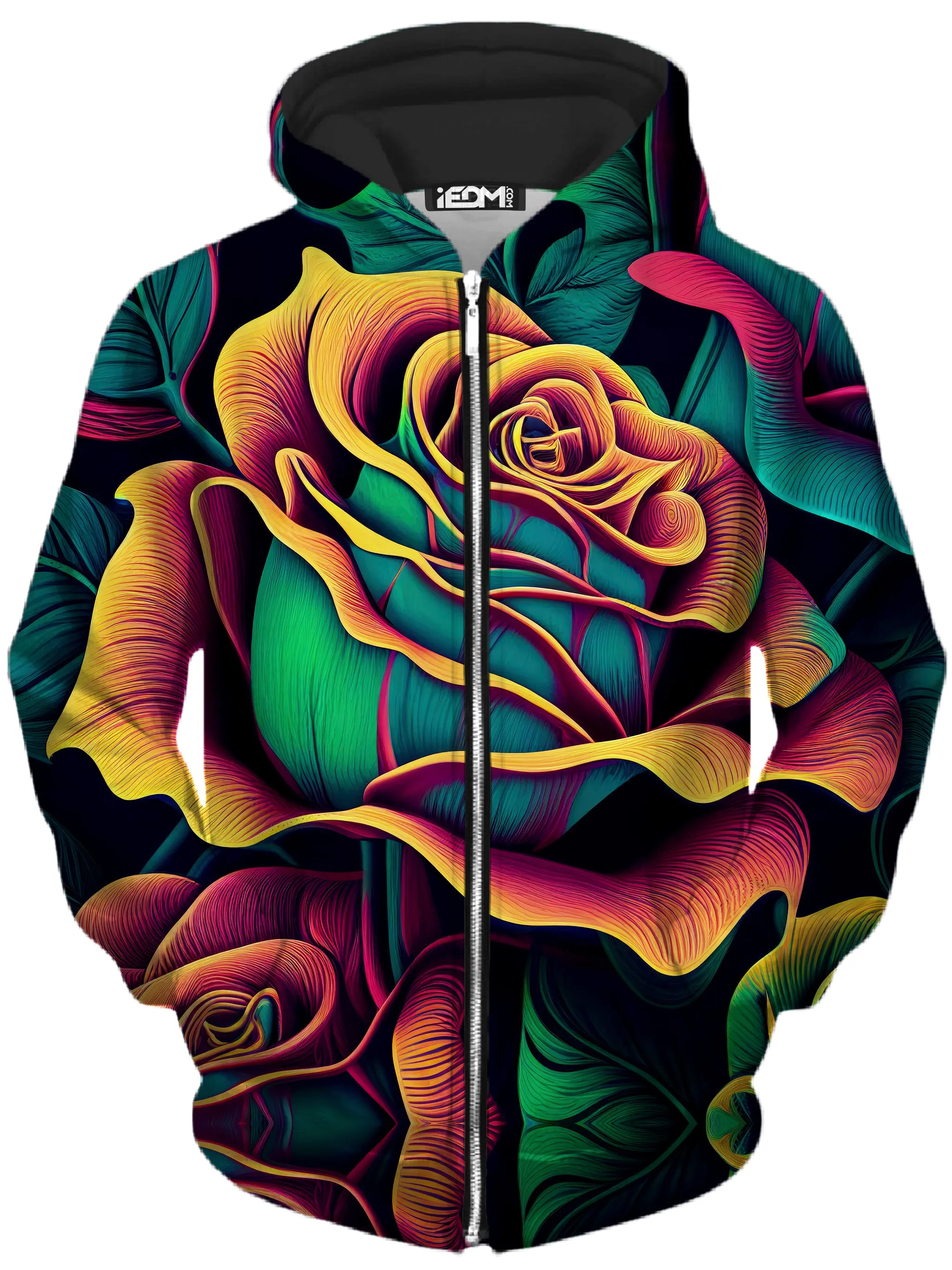 Rosebud Zip-Up Hoodie and Leggings Combo