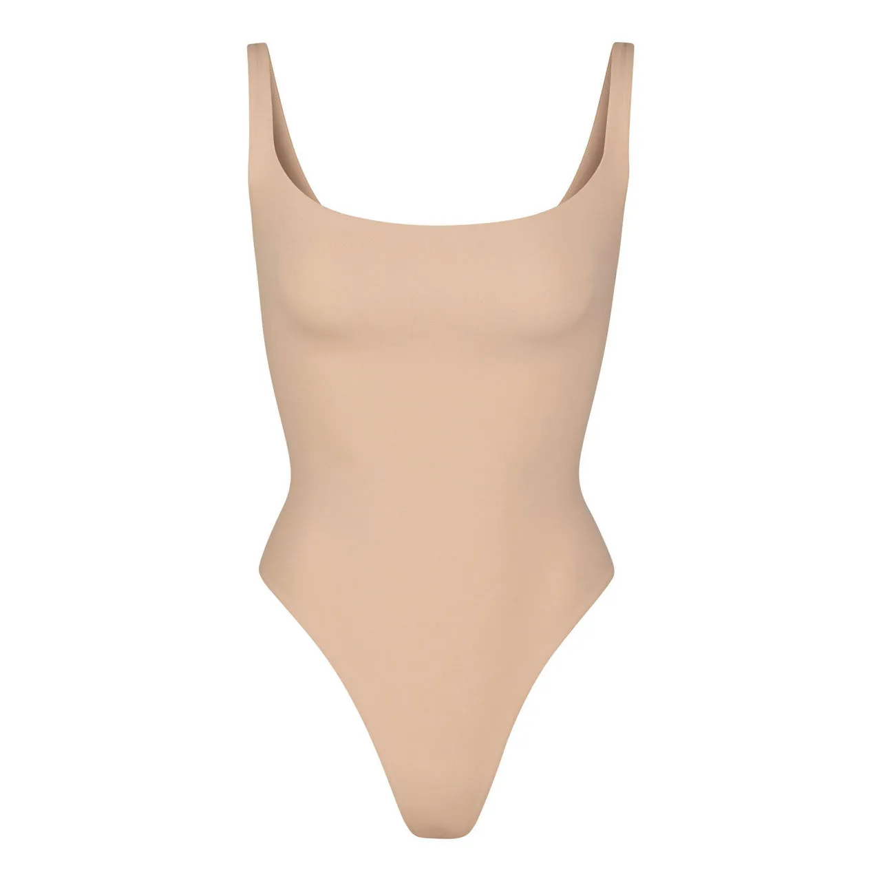 SKIMS FITS EVERYBODY Square Neck Bodysuit Clay - Beige