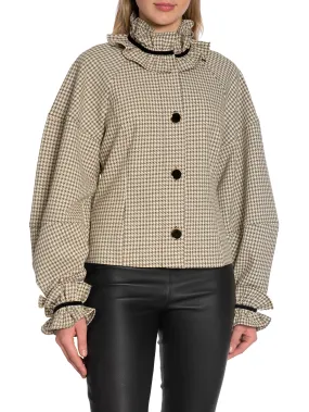 STELLA NOVA JACKET PERLA BEIGE/BLACK CHECKS