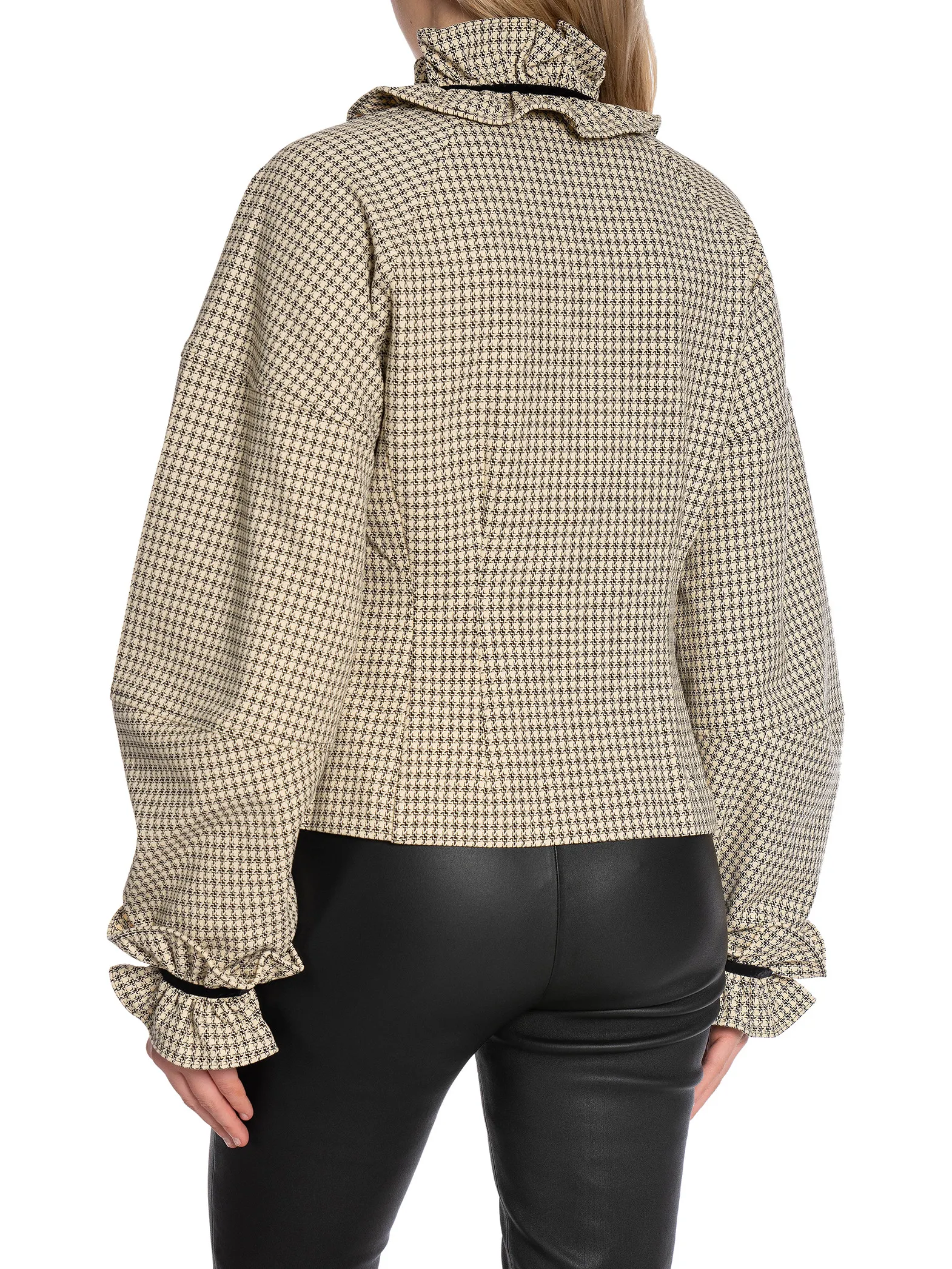 STELLA NOVA JACKET PERLA BEIGE/BLACK CHECKS