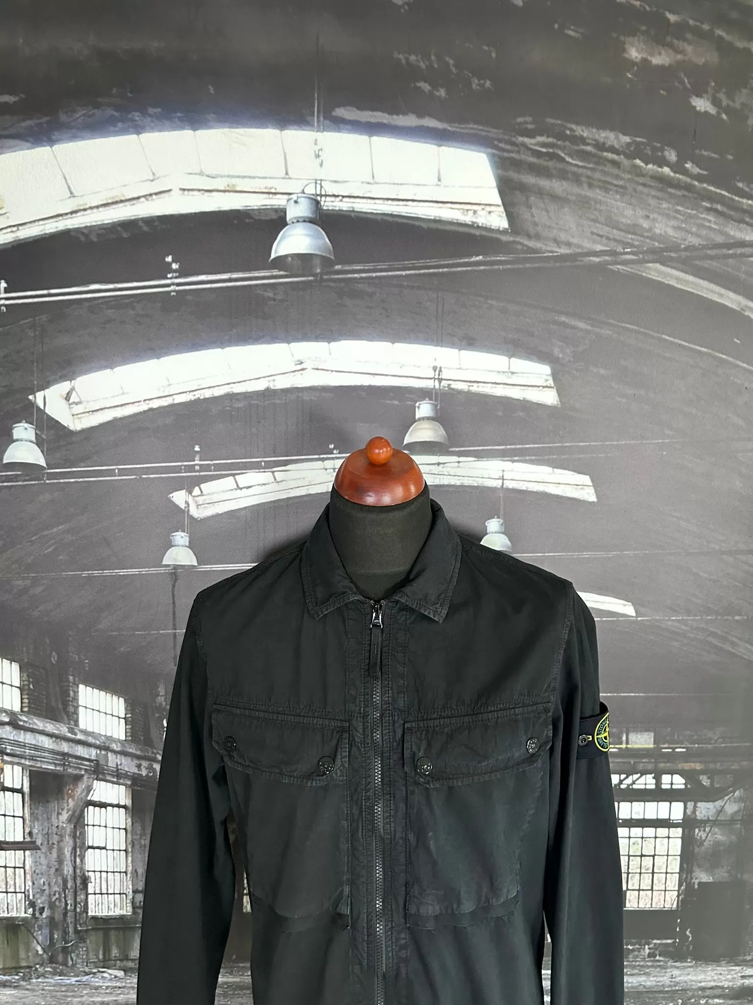 STONE ISLAND OLD TREATMENT OVERSHIRT