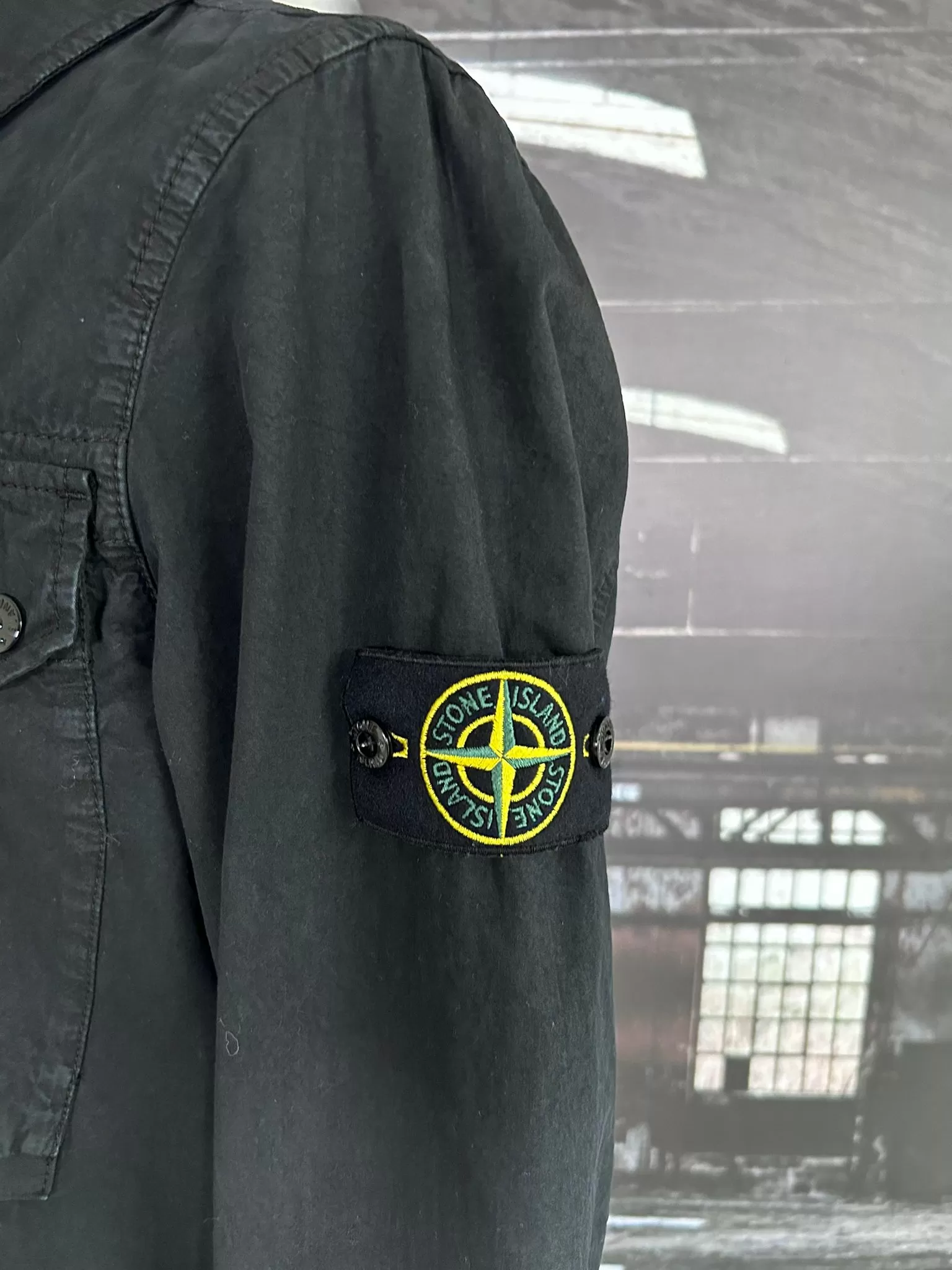 STONE ISLAND OLD TREATMENT OVERSHIRT