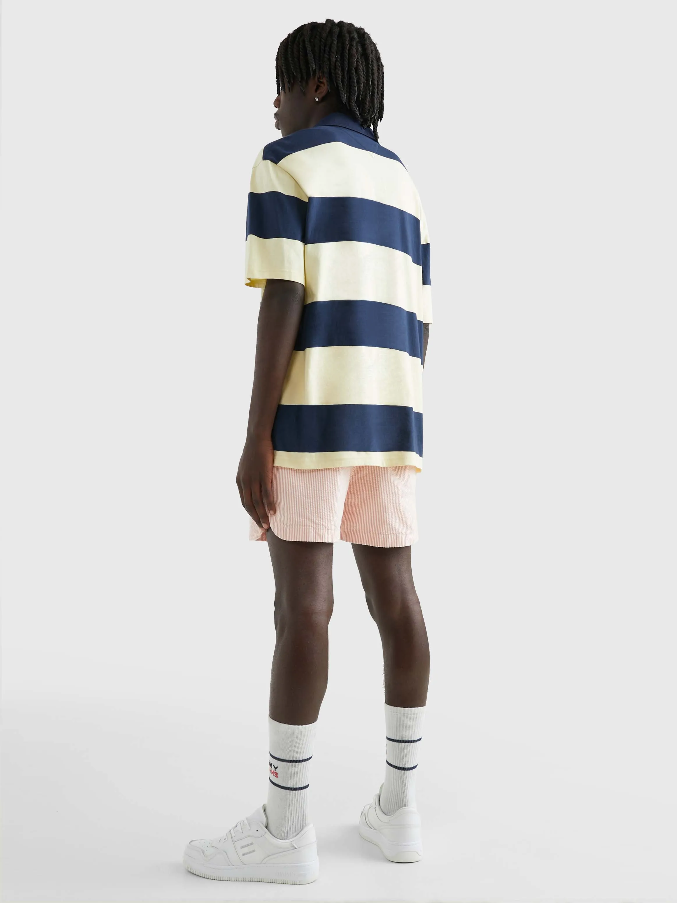 Stripe Oversized Fit Jersey Rugby Polo | Sweatshirts & Hoodies | Tommy Jeans