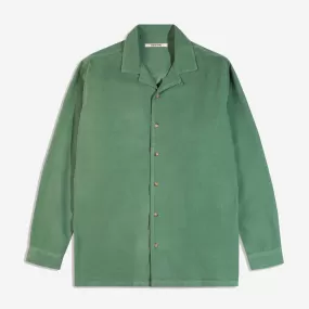 Tain Fine Needlecord Overshirt - Fern