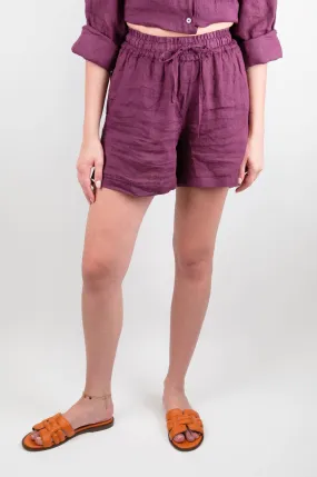 Tensione in - Shorts in puro lino con coulisse in taglia unica