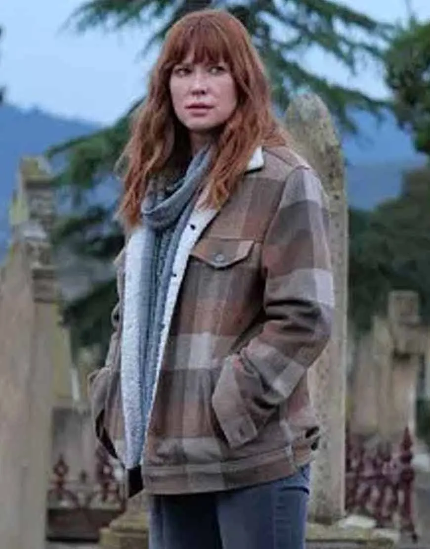 The Gloaming Emma Booth Shearling Jacket | Ujackets.com - 45% OFF