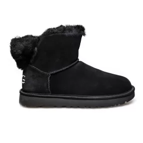 UGG Classic Bling Mini Black Boots - Women's