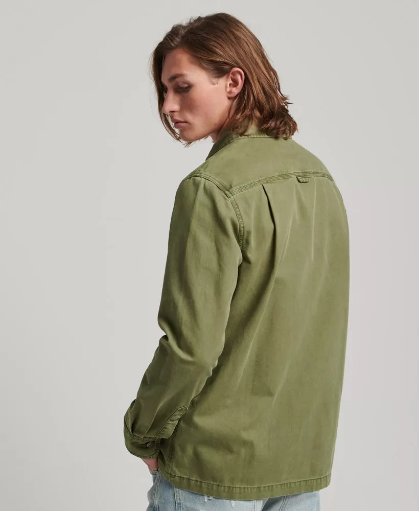 Vintage Canvas Overshirt | Olive Khaki