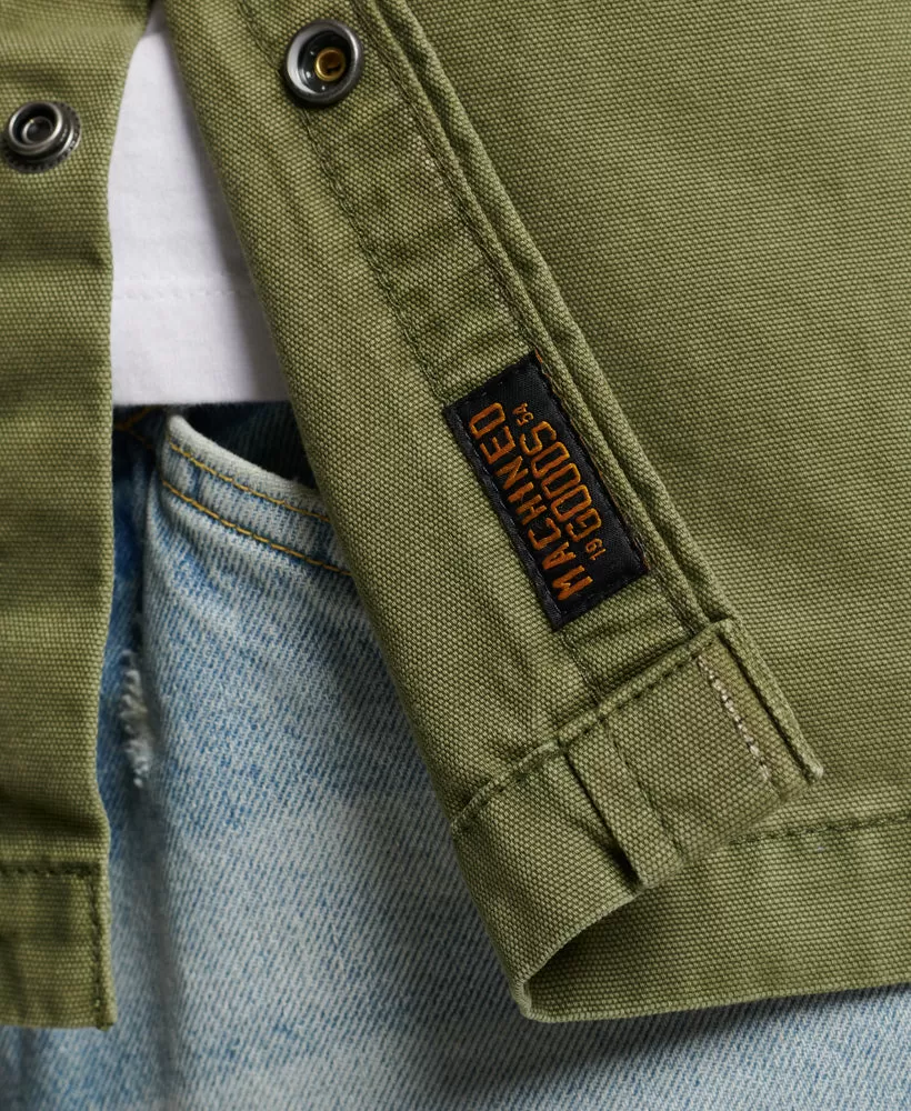 Vintage Canvas Overshirt | Olive Khaki