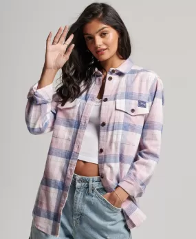 Vintage Check Overshirt | Pink Twill Check