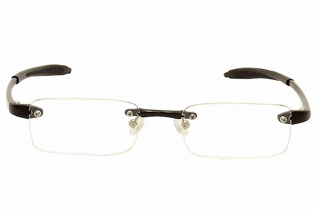 VisuaLites Vis1 Reading Glasses Men's Black Rimless +1.25