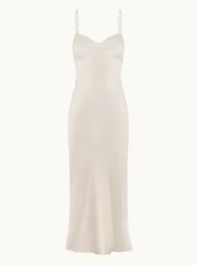 Waterlily Midi Dress in Ivory