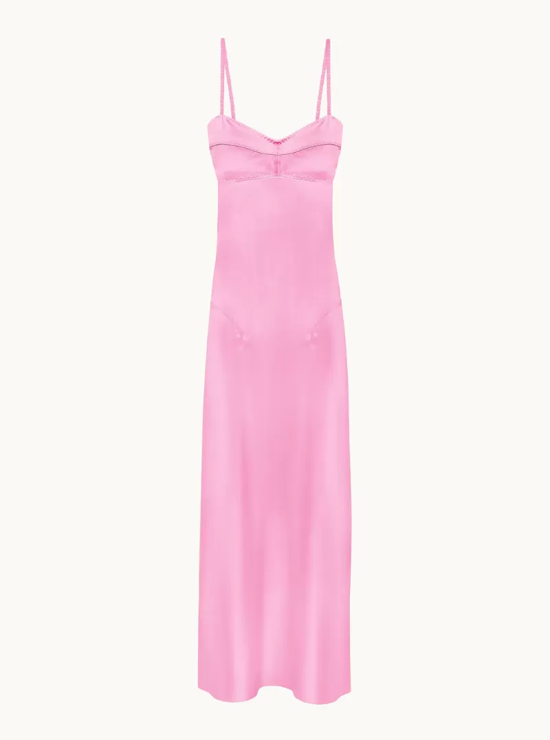 Waterlily Midi Dress in Pink