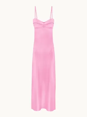 Waterlily Midi Dress in Pink