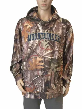 West Virginia Mountaineers Badger Sport Camo LS Pullover Hoodie Sweatshirt (L)