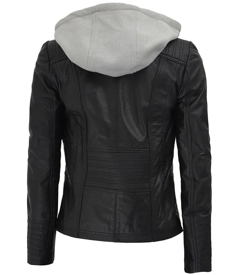 Women’s Hooded Leather Jackets