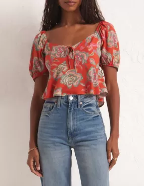 Z SUPPLY RENELLE TANGO FLORAL TOP