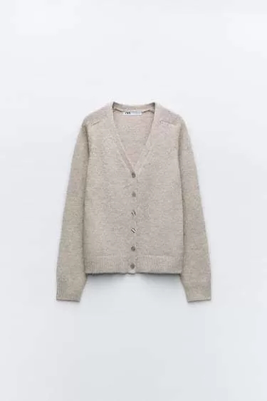 ZARA  |BASIC KNIT CARDIGAN